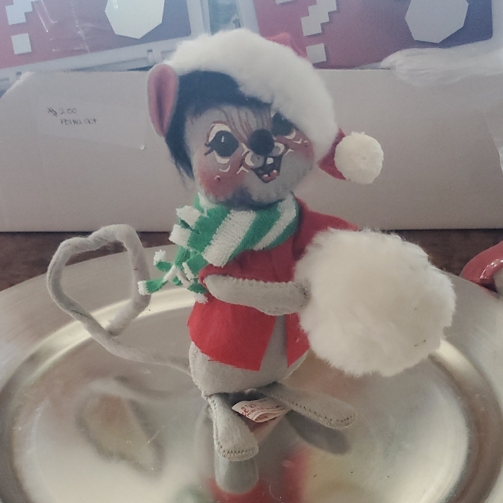 Annalee Festive Mouse with Red and Green Accents